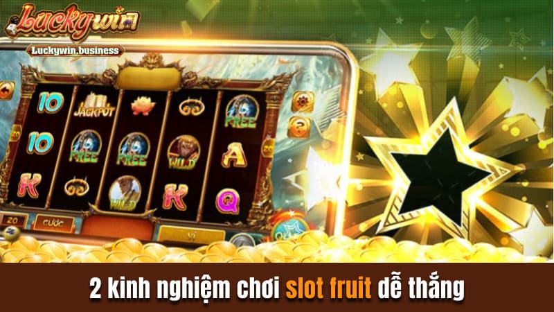 2 kinh nghiệm chơi slot fruit dễ thắng